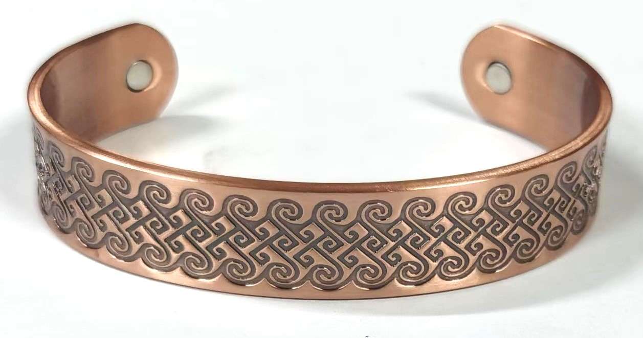 Magnetic Copper Bracelet Koru Wave - MarshallsHealthShop