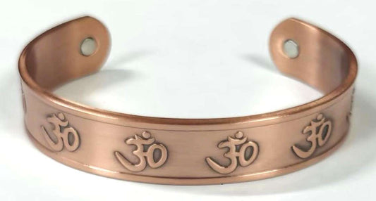 Magnetic Copper Bracelet Om - MarshallsHealthShop