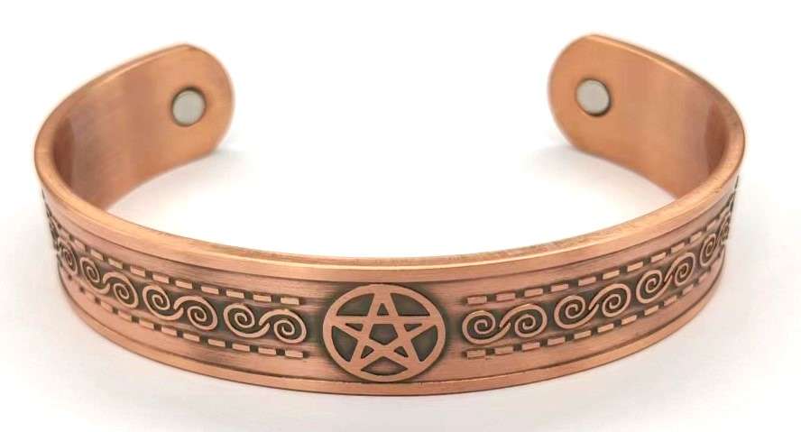 Magnetic Copper Bracelet Pentagram - MarshallsHealthShop