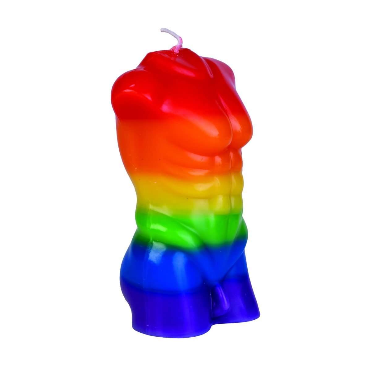 Male Body Candle Rainbow Pride - MarshallsHealthShop