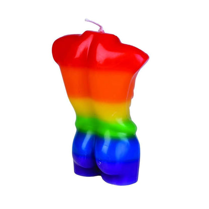 Male Body Candle Rainbow Pride - MarshallsHealthShop