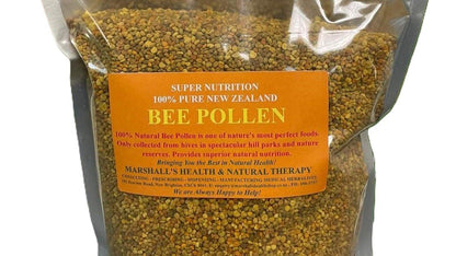 Marshall’s 100% Pure New Zealand Bee Pollen 100g 100% Pure New Zealand Bee Pollen is one of nature’s most perfect foods. Only collected from hives in spectacular hill parks and nature reserves. Provides superior natural nutrition and an excellent source of essential vitamins, minerals, and amino acids.