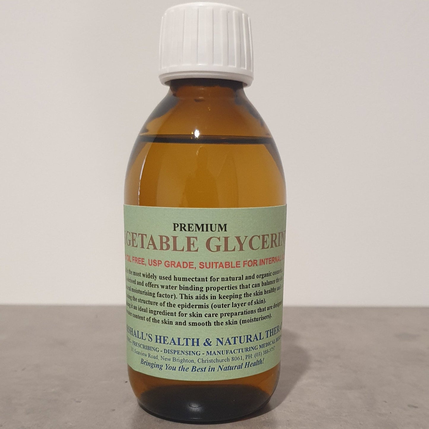 Marshalls Vegetable Glycerine Premium - MarshallsHealthShop