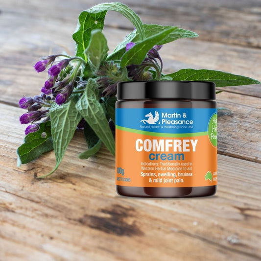 Martin & Pleasance Herbal Cream Natural Comfrey 100g - MarshallsHealthShop