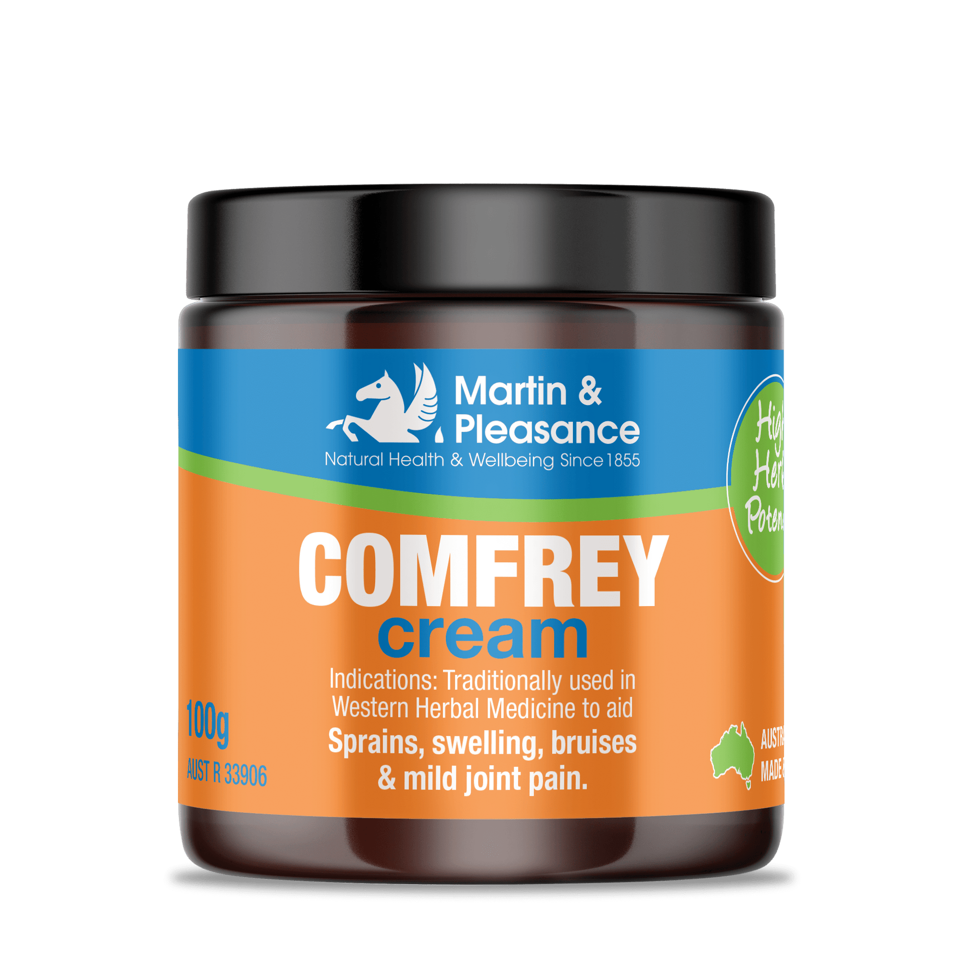 Martin & Pleasance Herbal Cream Natural Comfrey 100g - MarshallsHealthShop