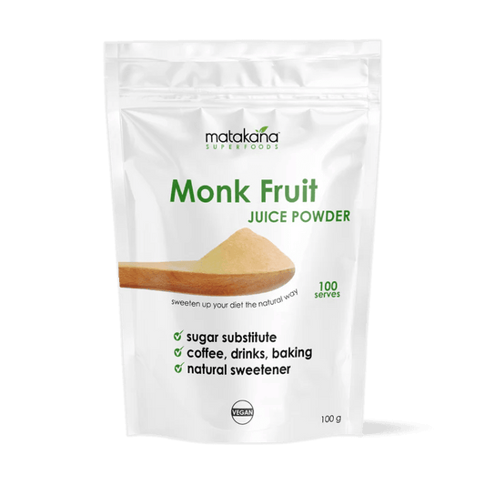 Matakana Monk Fruit Juice Powder 100g - 1st Stop Marshall's Health Shop, Gift Shop! - Heath and Natural Therapy New Brighton Christchurch - Naturopath