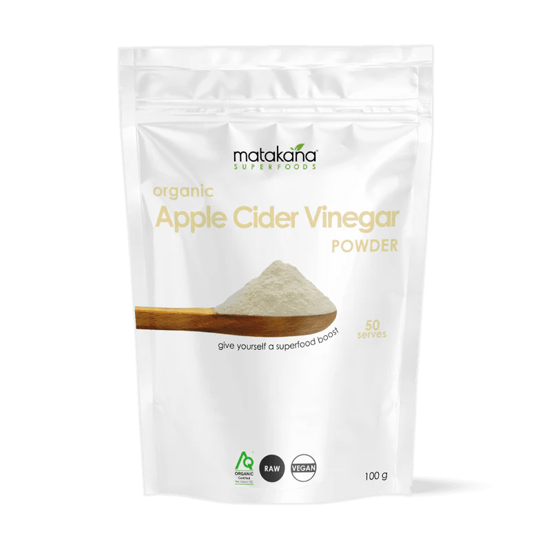 Matakana Organic Apple Cider Vinegar 100g - 1st Stop Marshall's Health Shop, Gift Shop! - Heath and Natural Therapy New Brighton Christchurch - Naturopath