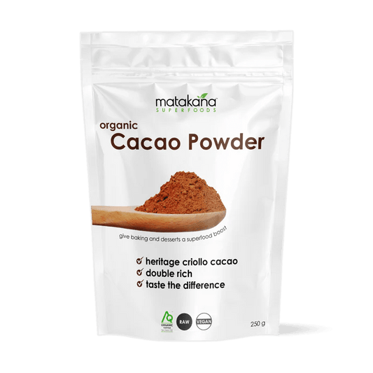 Matakana Organic Cacao Powder - 1st Stop Marshall's Health Shop, Gift Shop! - Heath and Natural Therapy New Brighton Christchurch - Naturopath