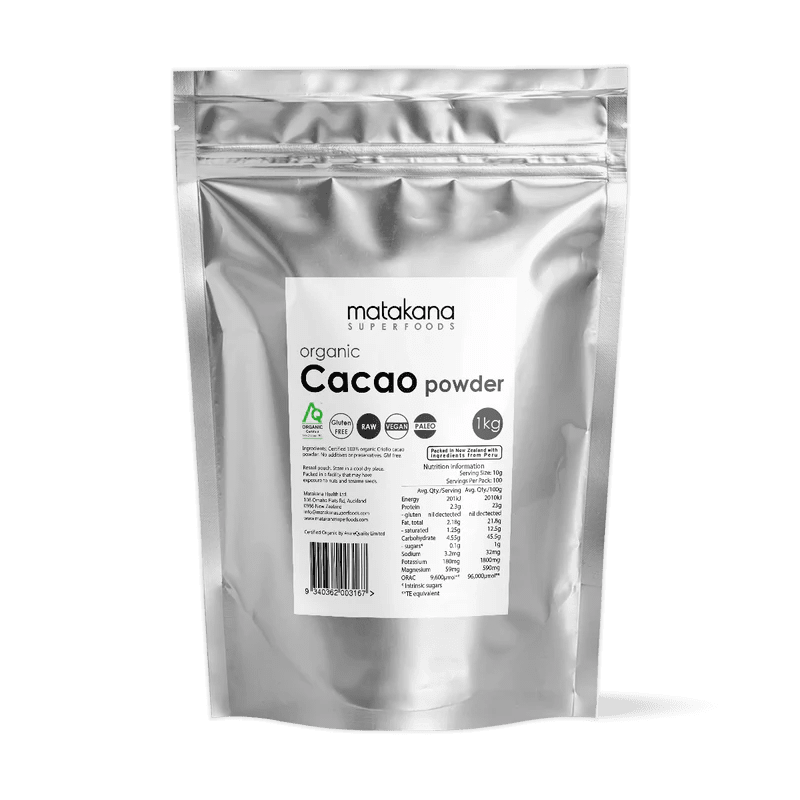 Matakana Organic Cacao Powder - 1st Stop Marshall's Health Shop, Gift Shop! - Heath and Natural Therapy New Brighton Christchurch - Naturopath