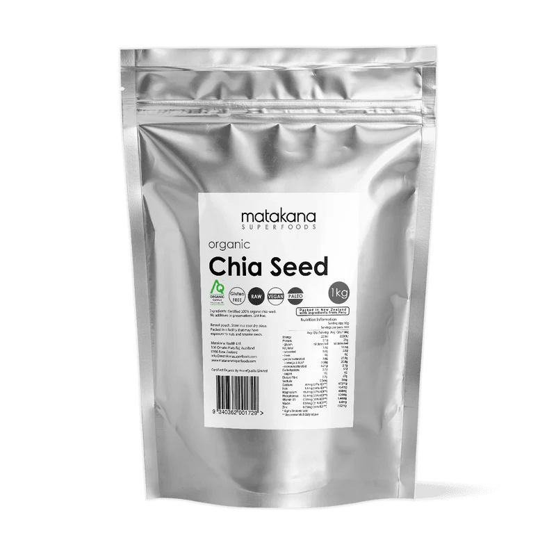 Matakana Organic Chia Seeds - 1st Stop Marshall's Health Shop, Gift Shop! - Heath and Natural Therapy New Brighton Christchurch - Naturopath
