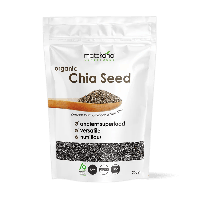 Matakana Organic Chia Seeds - 1st Stop Marshall's Health Shop, Gift Shop! - Heath and Natural Therapy New Brighton Christchurch - Naturopath