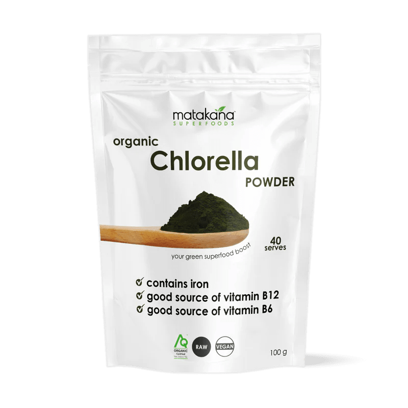 Matakana Organic Chlorella Powder 100g - 1st Stop Marshall's Health Shop, Gift Shop! - Heath and Natural Therapy New Brighton Christchurch - Naturopath