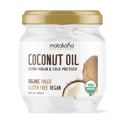 Matakana Organic Coconut Oil 500ml - Extra Virgin

Cold-pressed, Extra Virgin Coconut Oil from organically grown coconuts.

Our certified-organic Extra Virgin Coconut Oil is 100% natural with no bleaching, deodorising or emulsifying agents used during its manufacturing process (unlike many cheaper, tasteless and odourless coconut oils on the market).
1st Stop, Marshall's Health Shop!