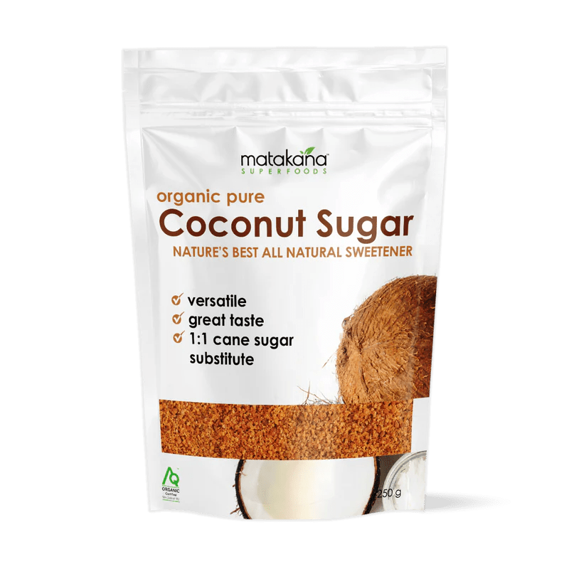 Matakana Organic Coconut Sugar - 1st Stop Marshall's Health Shop, Gift Shop! - Heath and Natural Therapy New Brighton Christchurch - Naturopath