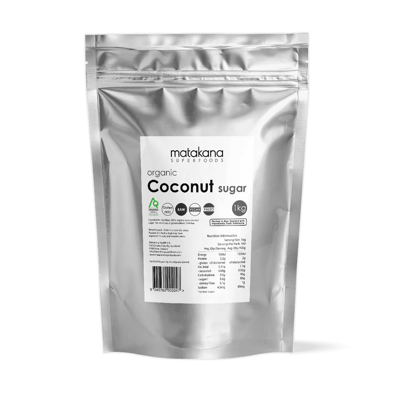 Matakana Organic Coconut Sugar - 1st Stop Marshall's Health Shop, Gift Shop! - Heath and Natural Therapy New Brighton Christchurch - Naturopath