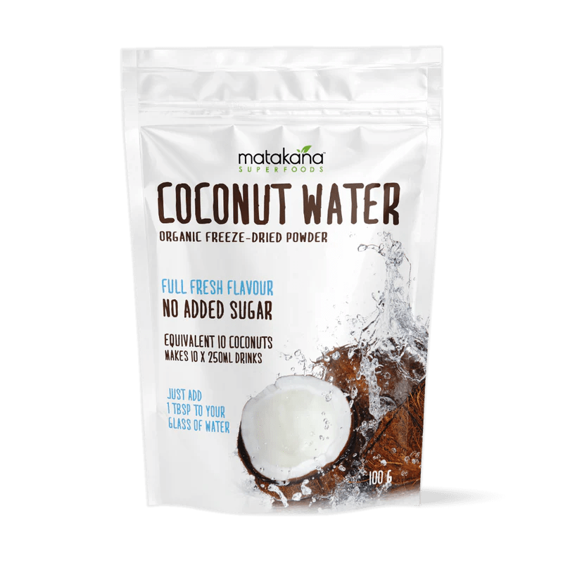 Matakana Organic Coconut Water Powder 100g - 1st Stop Marshall's Health Shop, Gift Shop! - Heath and Natural Therapy New Brighton Christchurch - Naturopath