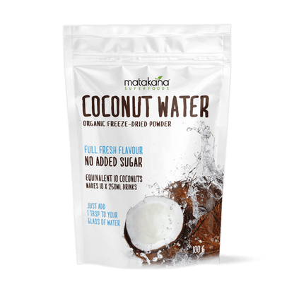 Matakana Organic Coconut Water Powder 100g - 1st Stop Marshall's Health Shop, Gift Shop! - Heath and Natural Therapy New Brighton Christchurch - Naturopath