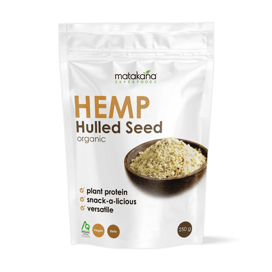 Matakana Organic Hemp Hulled Seeds 250g - 1st Stop Marshall's Health Shop, Gift Shop! - Heath and Natural Therapy New Brighton Christchurch - Naturopath