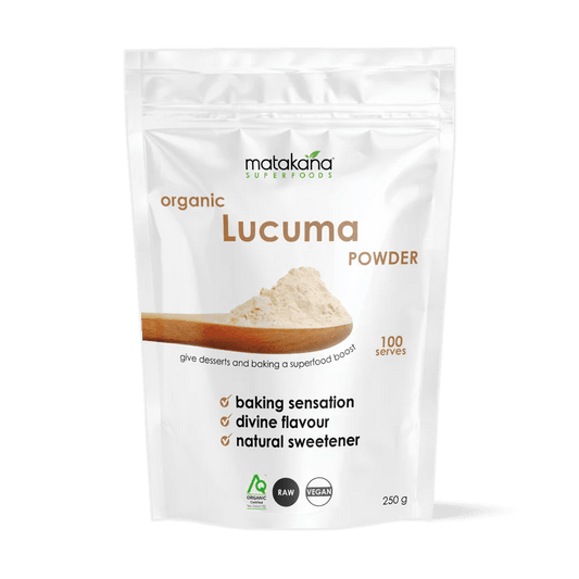 Matakana Organic Lucuma Powder 250g - 1st Stop Marshall's Health Shop, Gift Shop! - Heath and Natural Therapy New Brighton Christchurch - Naturopath