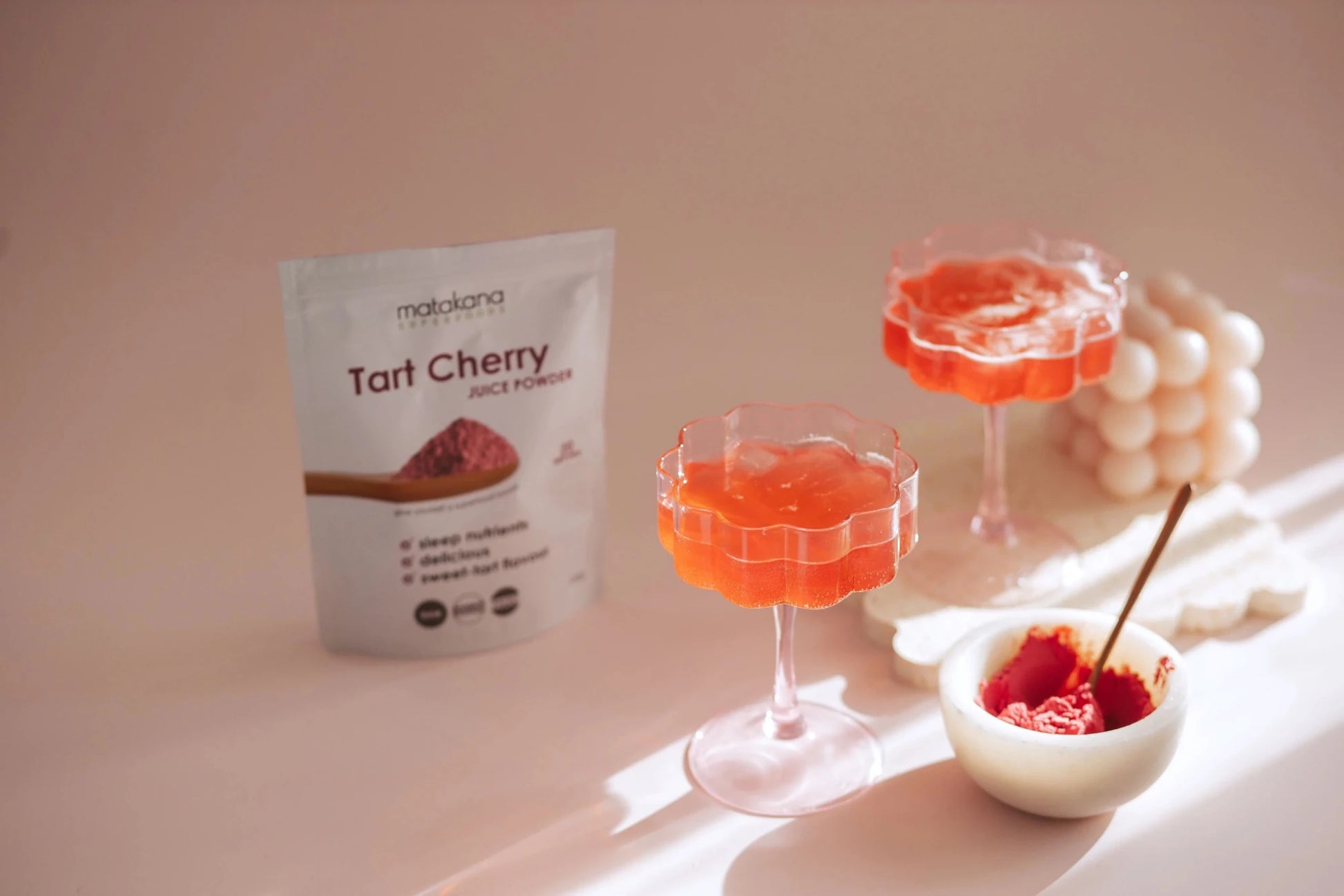 Matakana Tart Cherry Juice Powder 100g - 1st Stop Marshall's Health Shop, Gift Shop! - Heath and Natural Therapy New Brighton Christchurch - Naturopath