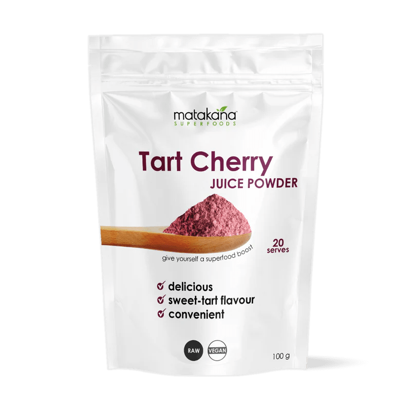 Matakana Tart Cherry Juice Powder 100g - 1st Stop Marshall's Health Shop, Gift Shop! - Heath and Natural Therapy New Brighton Christchurch - Naturopath