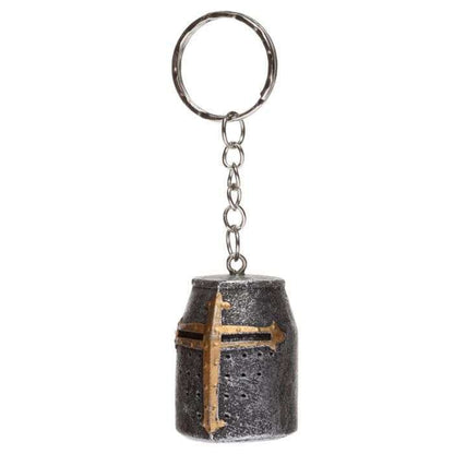 Medieval Knight Helmet Keyring - MarshallsHealthShop
