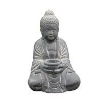 Meditating Buddha Stone Finish 25cm - 1st Stop Marshall's Health Shop, Gift Shop! - Heath and Natural Therapy New Brighton Christchurch - Naturopath