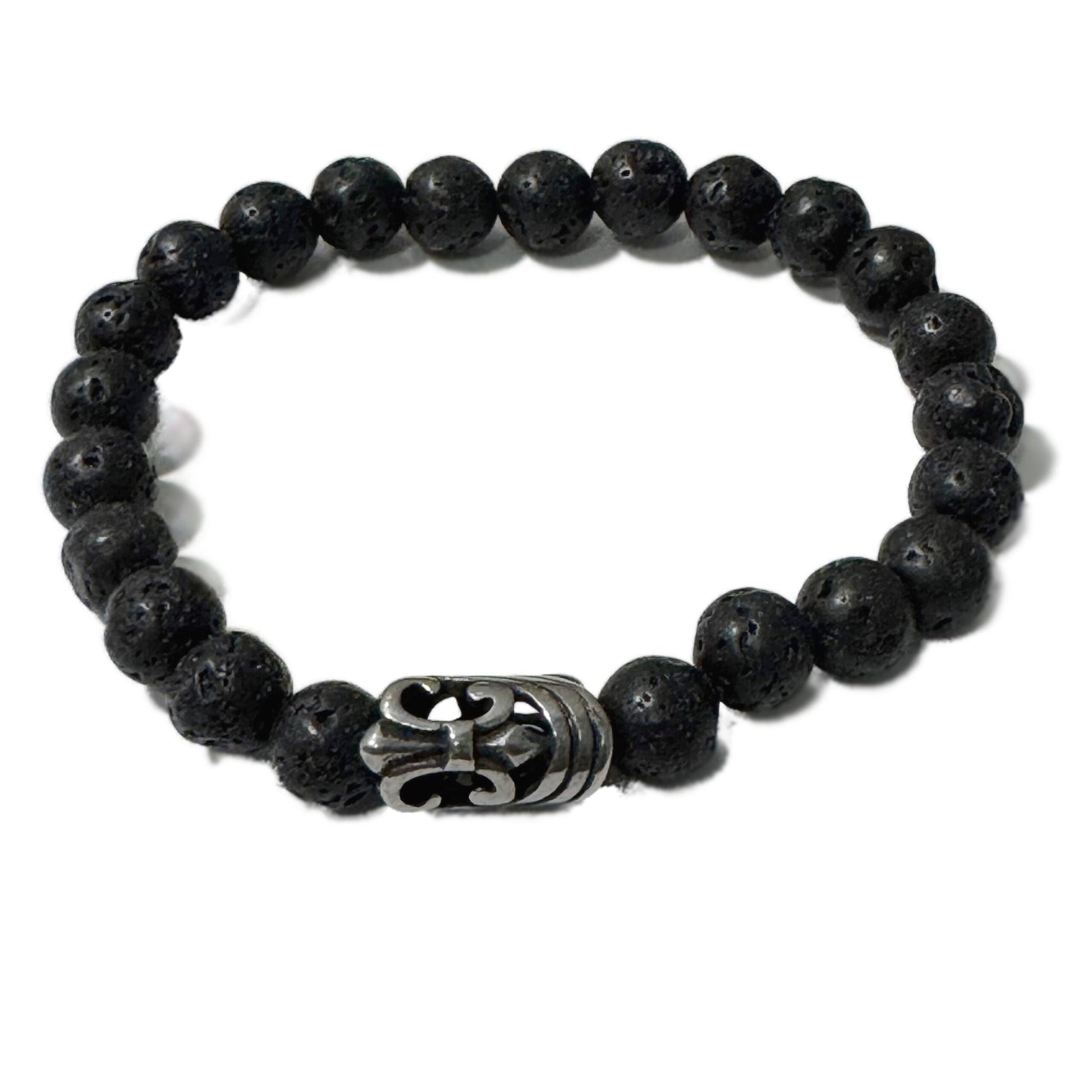 Men's Bracelet Lava stone Celtic Sword Bead - 1st Stop Marshall's Health Shop, Gift Shop! - Heath and Natural Therapy New Brighton Christchurch - Naturopath
