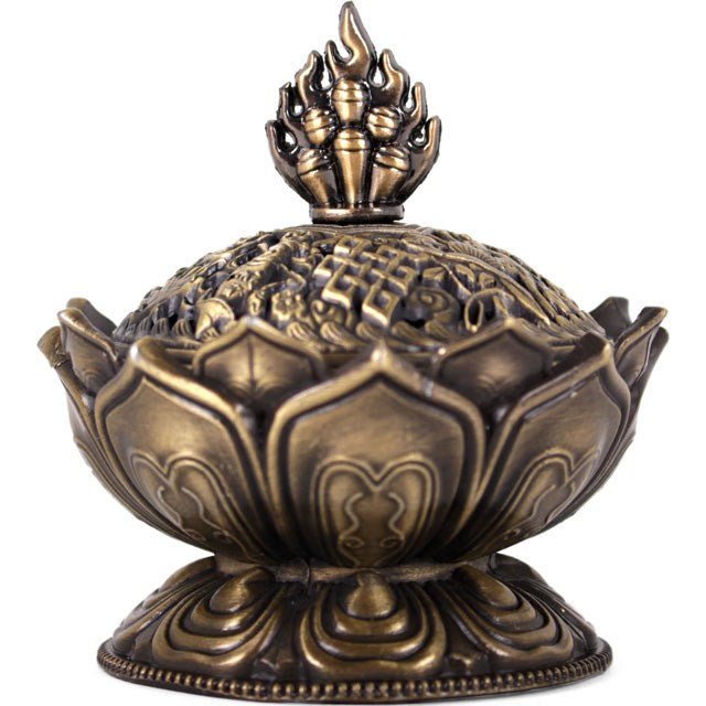 Metal Lotus Cone Holder - MarshallsHealthShop