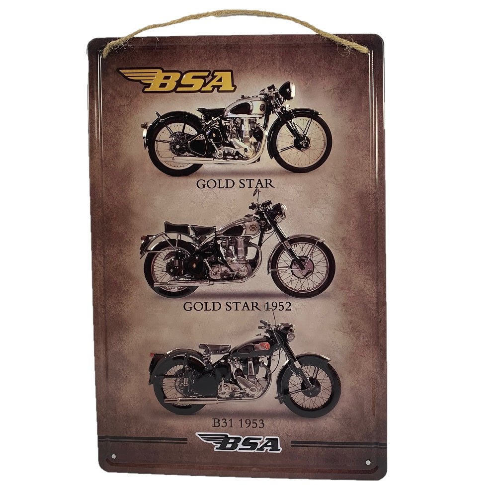 Metal Wall Art BSA Motorcycle - MarshallsHealthShop