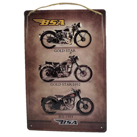 Metal Wall Art BSA Motorcycle - MarshallsHealthShop