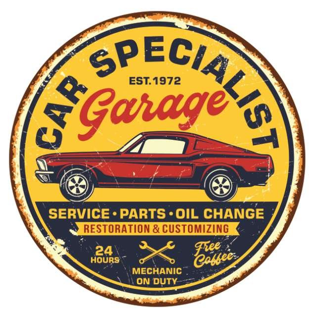 Metal Wall Art Garage - MarshallsHealthShop