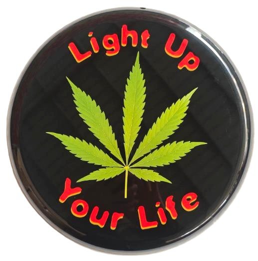 Metal Wall Art Round Cannabis - 1st Stop Marshall's Health Shop, Gift Shop! - Heath and Natural Therapy New Brighton Christchurch - Naturopath