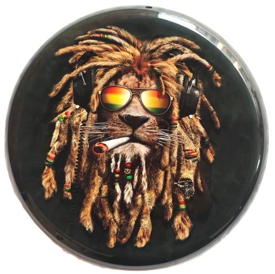 Metal Wall Art Round Rasta Lion - 1st Stop Marshall's Health Shop, Gift Shop! - Heath and Natural Therapy New Brighton Christchurch - Naturopath