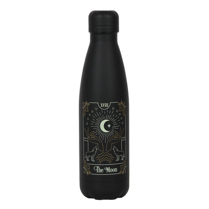 Moon Tarot Metal Water Bottle
H:26.5 x W:6 x D:6 cm - Even fortune tellers need to keep hydrated! This black metal alloy water bottle makes a great eco-friendly replacement for plastic and features a stunning moon tarot illustration inspired by traditional tarot card decks. Designed with a convenient screw-top lid to prevent accidental spills. 500ml capacity. Hand wash only.

1st Stop, Marshall's Health Shop, Gift Shop!
SKU: SDFT56922