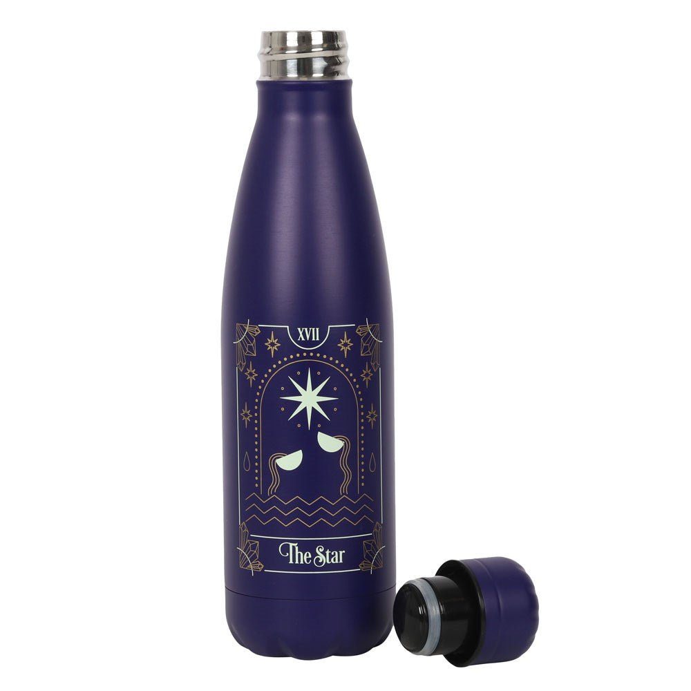 Metal Water Bottle Star Tarot
Star Tarot Metal Water Bottle


H:26.5 x W:6 x D:6 cm - Even fortune tellers need to keep hydrated! This navy blue metal alloy water bottle makes a great eco-friendly replacement for plastic and features a stunning star tarot illustration inspired by traditional tarot card decks. Designed with a convenient screw-top lid to prevent accidental spills. 500ml capacity. Hand wash only.

1st Stop, Marshall's Health Shop, Gift Shop!
SKU: SDFT57122
