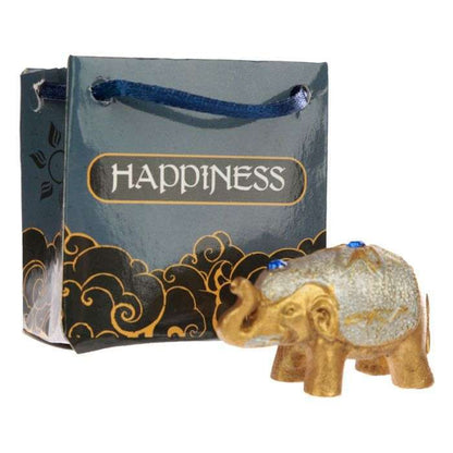 Metallic Glitter Lucky Elephant in a Mini Gift Bag - MarshallsHealthShop