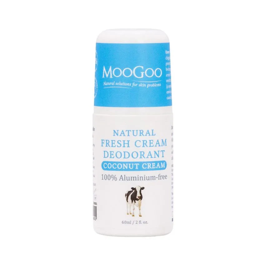 MooGoo Fresh Cream Deodorant Coconut 60ml Coconut Cream is the freshest of the Fresh Cream Deodorants. This cool, creamy concoction will take you back to the warm days of summer or dreaming about the Pina Coladas on your last beach holiday, sipping 'til you could sip no more (seems like a lifetime ago...sigh). It smells just like our Cream Conditioner.