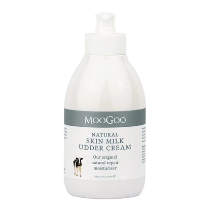 MooGoo Skin Milk Udder Cream 500g This is the original Udder Cream that started it all. You know the story, right? If not, check out how our founder came to make our very first cream here. As with all good things in life (including life itself), MooGoo started with a Mum …and some udder cream for cows.