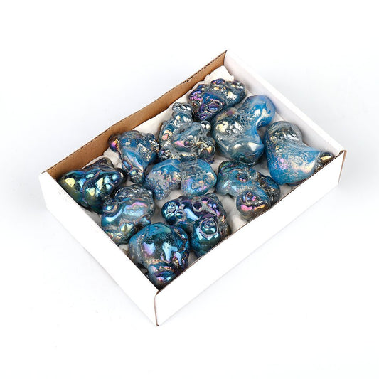 Mini Crystal Aura Bubble Agate - Blue - MarshallsHealthShop