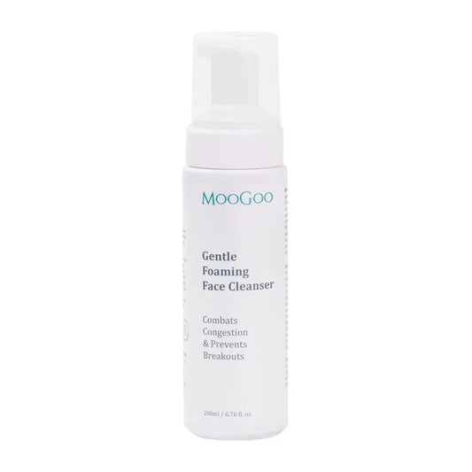 MooGoo Gentle Foaming Face Cleanser 200ml 1st Stop, Marshall's Health Shop!  What you wash your skin with determines so much more than whether it's clean or not. So, it’s a gosh darn mystery to us why cleansers are the most overlooked product (poor cleansers) in any skincare routine. Whilst skin needs to be clean, an overbearing cleanser can cause of dryness, irritation and even breakouts.
