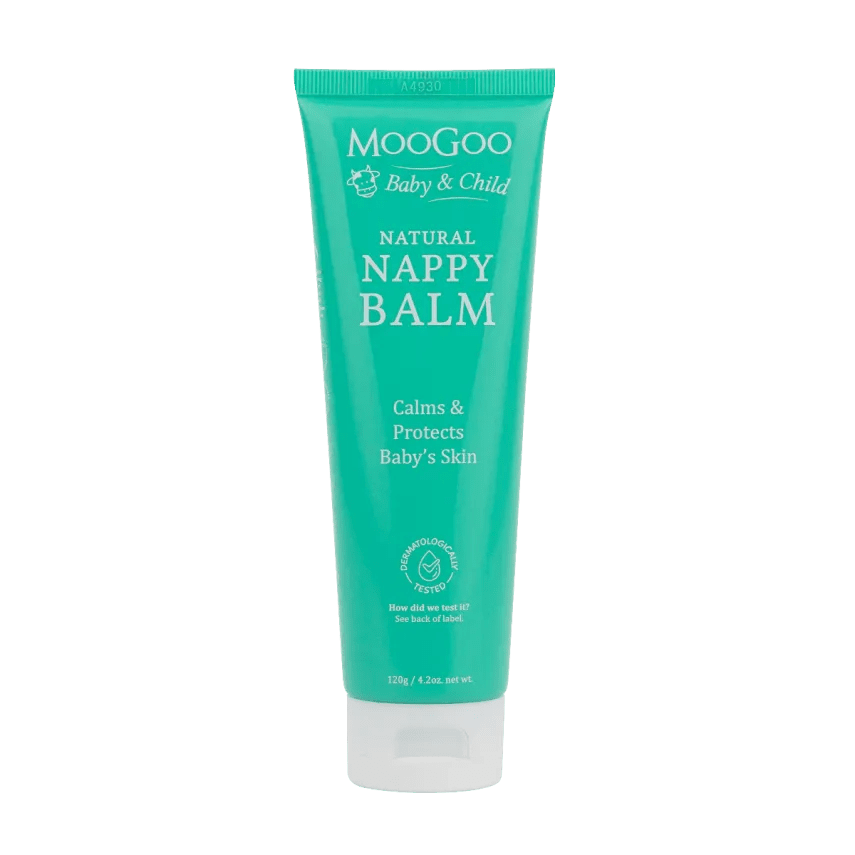 MooGoo Nappy Balm 120g As all parents know, babies often get sensitive skin around the nappy area. This can be caused by either a reaction to urea, or yeast. Moving around as much as they tend to doesn’t help the situation much either. The introduction of a barrier cream could help soothe this and we think Zinc does the trick.