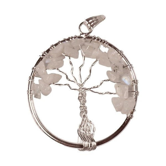 Moonstone Tourmaline Chip T/O Life Pendant - MarshallsHealthShop