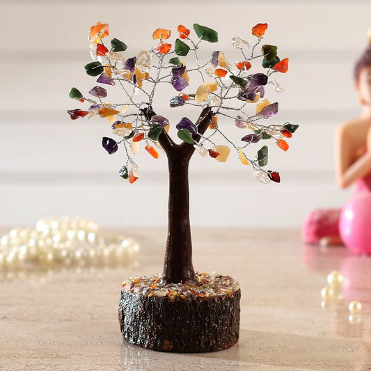 Multi Crystal Tree 19cm - MarshallsHealthShop