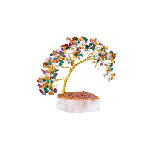 Multi Crystal Tree With Natural Base - MarshallsHealthShop
