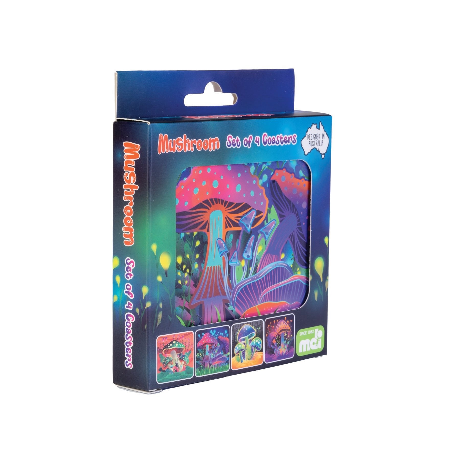 Mushroom Coasters Set - MarshallsHealthShop