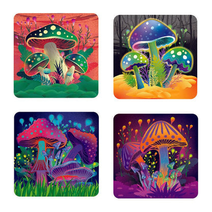 Mushroom Coasters Set - MarshallsHealthShop