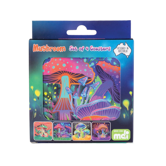 Mushroom Coasters Set - MarshallsHealthShop