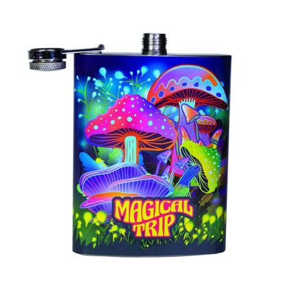 Mushroom Metal Flask - MarshallsHealthShop