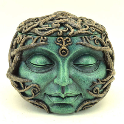 Mystical Tree Spirit Trinket Box
Enchanted Green Face with Vine Detailing
13x13x10.5CM
1st Stop, Marshall's Health Shop, Gift Shop!

SKU: MK414